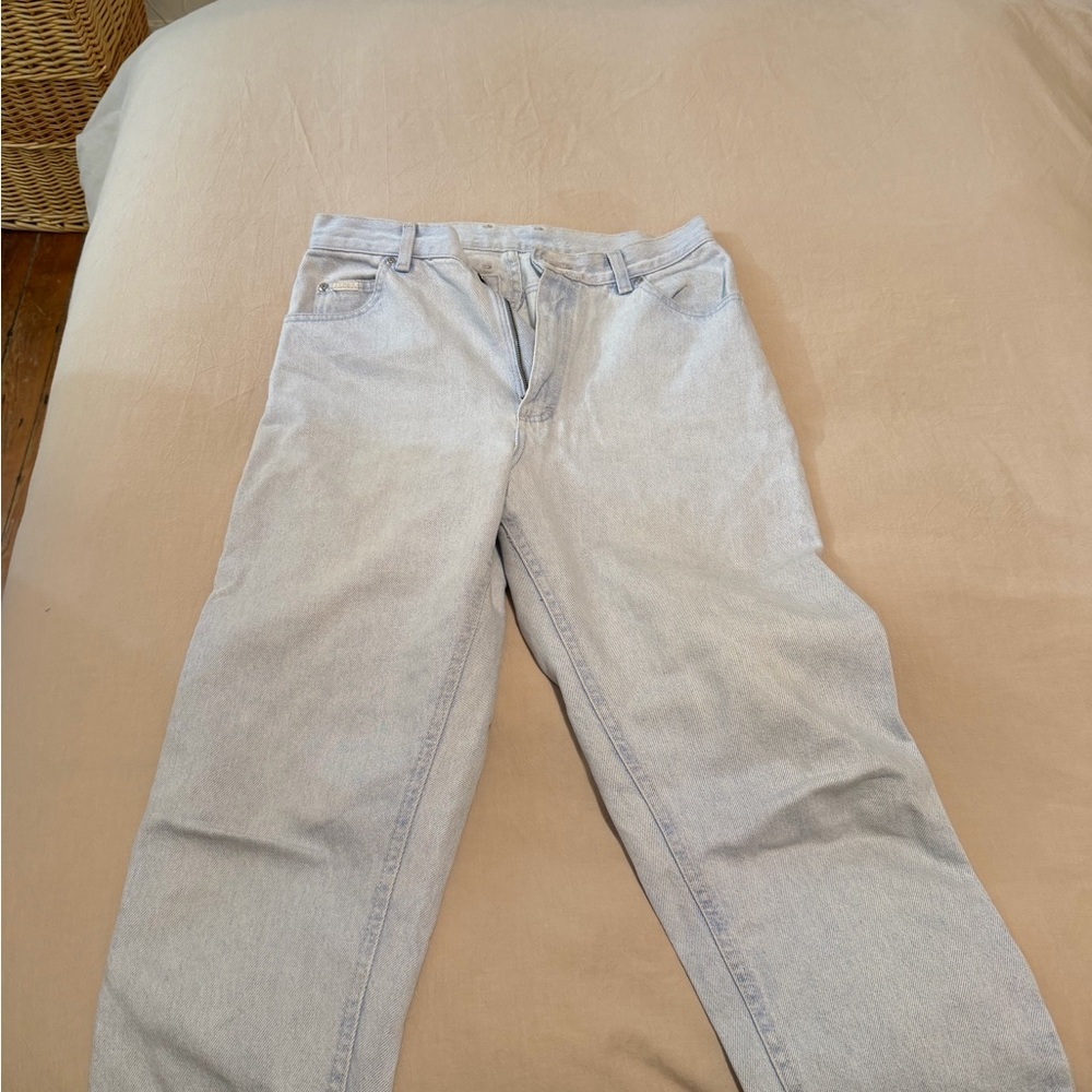 Lee Women's Straight Leg Jeans in Light Gray